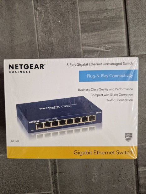 Netgear GS108GE Switch, Ethernet 8x10/100/1000