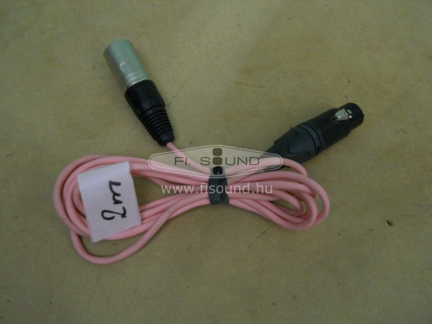 Neutrik XLR-XLR tjtsz kbel 2 mteres Pink