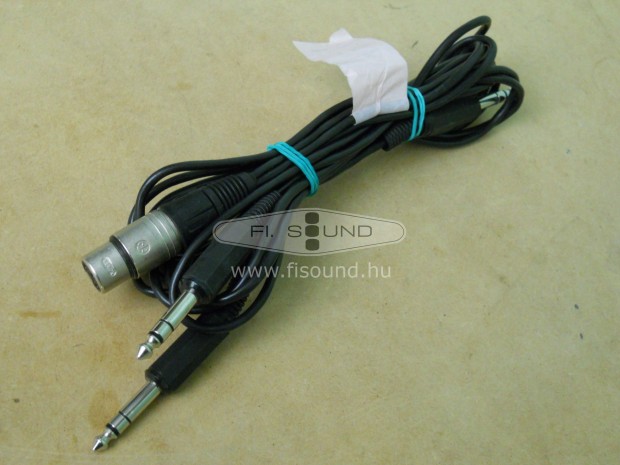 Neutrik XLR - 6,3 Jack 3 oszts kbel 1,5 m-s