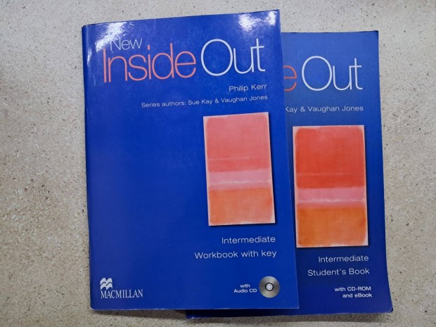 New Inside Out intermediate Book and Workbook, sosem hasznlt,szite j