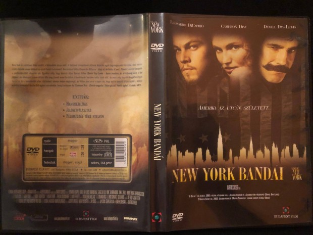 New York bandi DVD (karcmentes, Leonardo Di Caprio, Cameron Diaz)