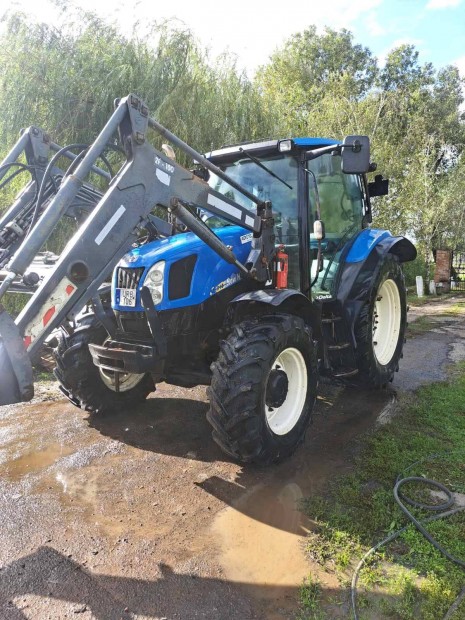 New holland T6010 rakodval!