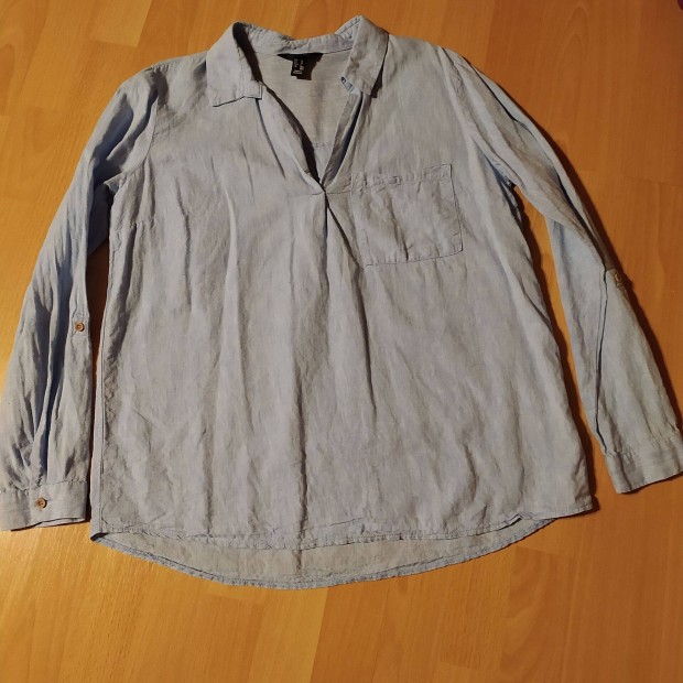 New look laza len pamut női ing felső 38 40