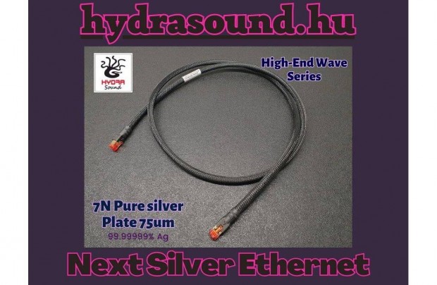 Next Silver-Ceramic Wave Series High-End Ethernet Cable 50CM