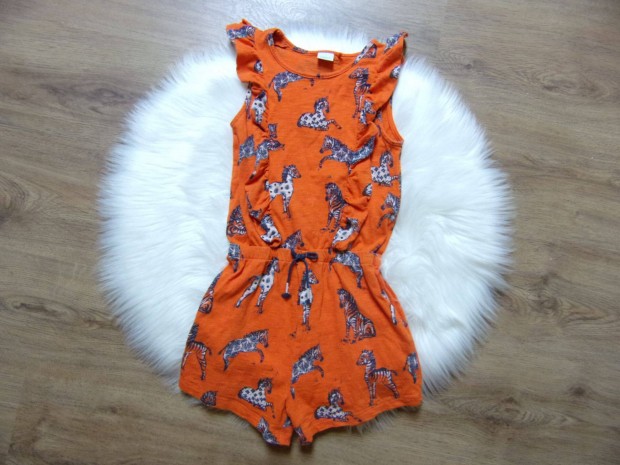 Next zebra mintás playsuit overál 6-7 éveseknek (122cm)
