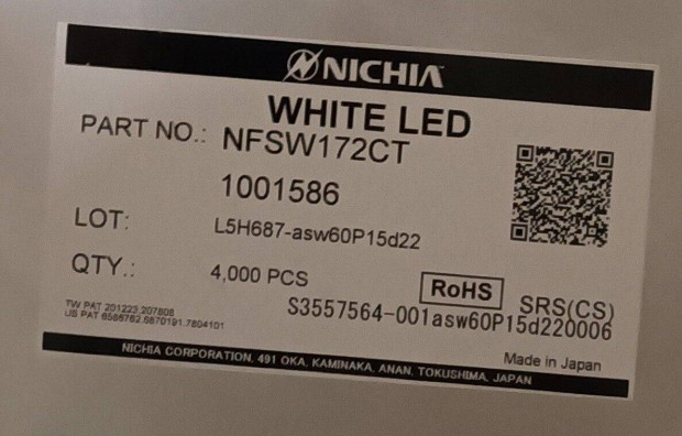 Nichia white led