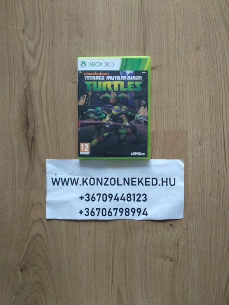 Nickelodeon Teenage Mutant Ninja Turtles eredeti Xbox 360 jtk