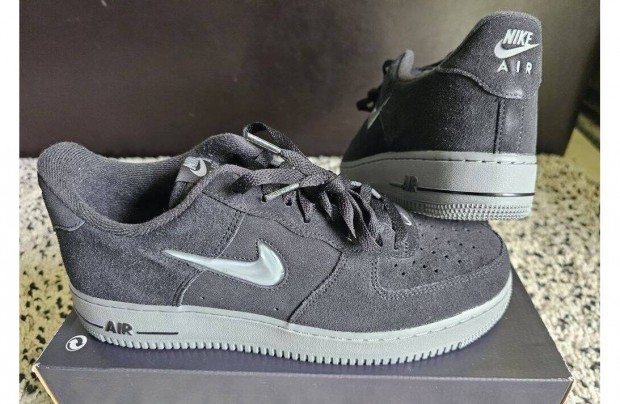Nike Air Force 1 Jewel fekete 41-es bőr utcai cipő. Teljesen új, ere