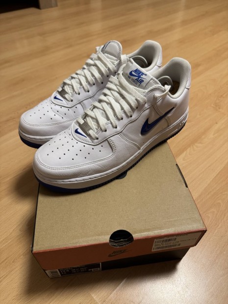 Nike Air Force 1 Low Retro White / Hyper Royal 47-es