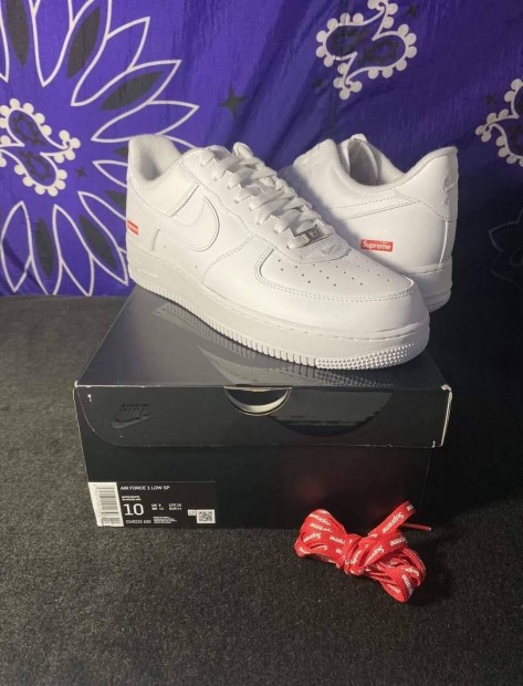 Supreme cdg air on sale force 1 218 white