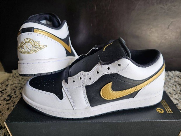 Nike Air Jordan 1 Low 46-os férfi bőr utcai cipő. Teljesen új, eredeti