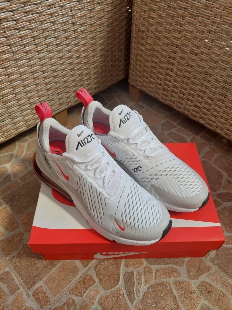 Nike Air Max 270 White / Lt Fusion Red-Grey