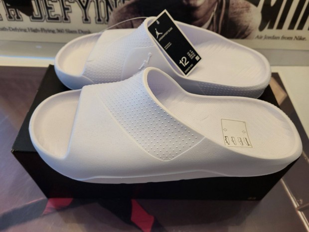 Nike Jordan Post Slides White papucs 46 mret, j eredeti