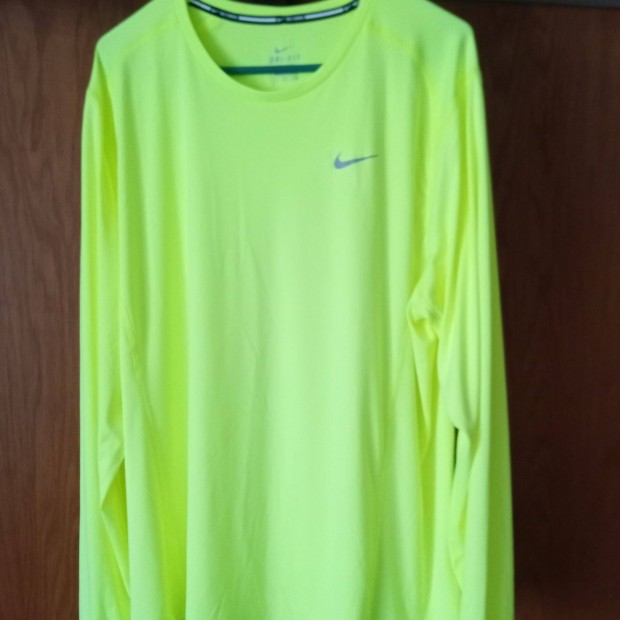 Nike Miler Running LS Men Volt Yellow Uj ferfi futo polo 2XL