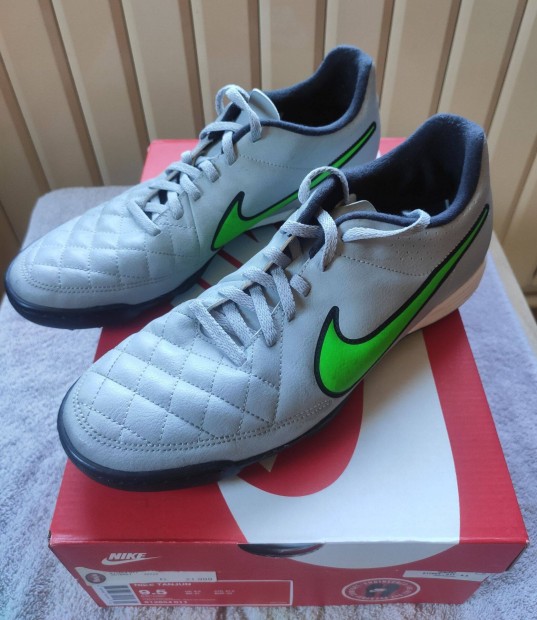 Nike Tiempo Rio II TF Wolf Grey/Green Strike/Black, 44-es (Újszerű!!!)
