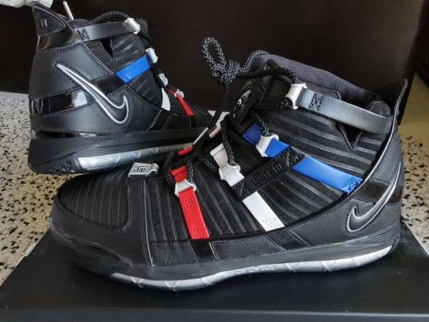 Nike Zoom Lebron III QS fekete frfi 41 44 45 s 45.5-es br kosaras c