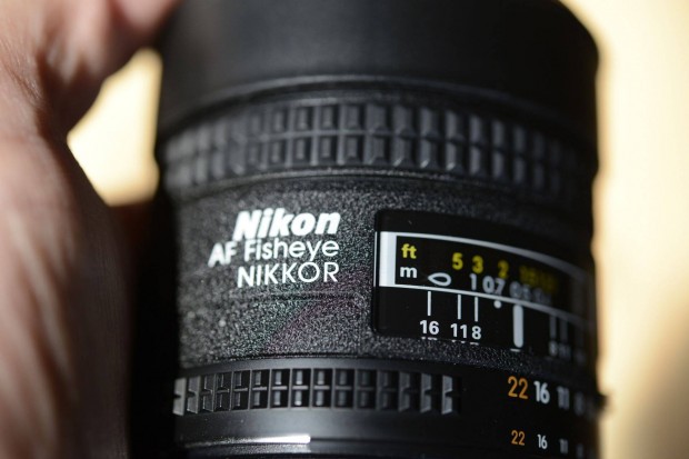 Nikon AF Nikkor 16mm f/2.8 D halszem fisheye FX objektv