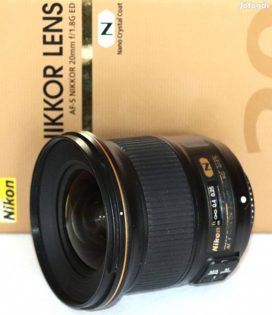 Nikon AF-S 20 mm 1.8 N ED dobozban ( 20mm 1.8 )