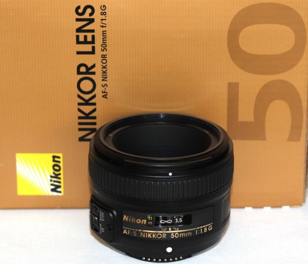 Nikon AF-S 50 mm 1.8 G dobozban ( 50mm 1.8 )
