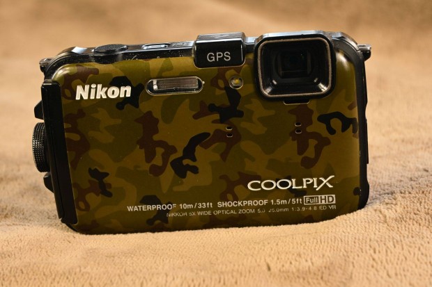 Nikon Coolpix AW100 , víz,ütés,és fagyálló, beépített GPS