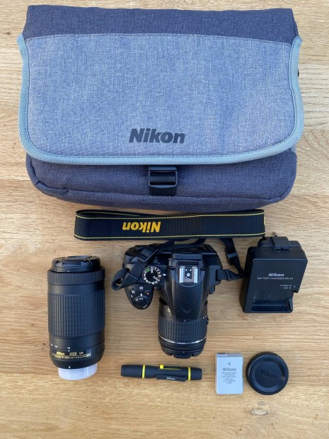 Nikon D3400 + 70-300mm VR Kit - Keveset hasznlt, Szuper llapot!