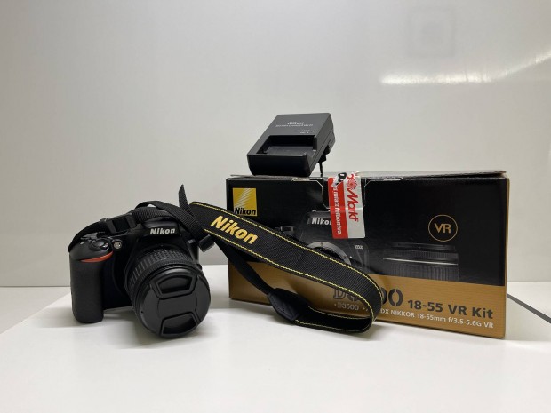 Nikon D3500 + Nikon AF-P 18-55m kit (hasznlt)