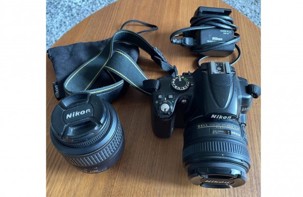 Nikon D5000 (Vz + 2 Objektv + AKKU + Tlt + 16gb memkrtya)