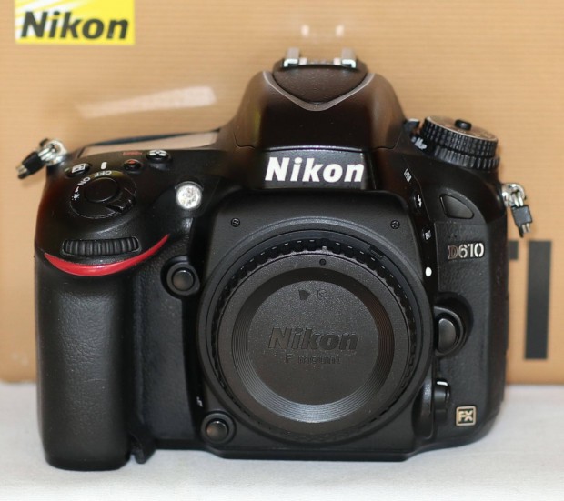 Nikon D610 full-frame, gyri dobozban