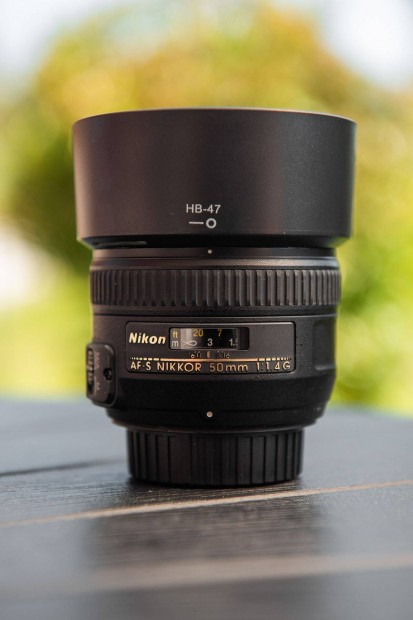 Nikon Nikkor AF-S G 50 f1.4 + gyri napellenz