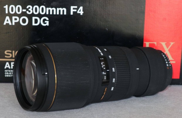 Nikon Sigma 100-300 mm 4 DG HSM dobozban ( 100-300mm )