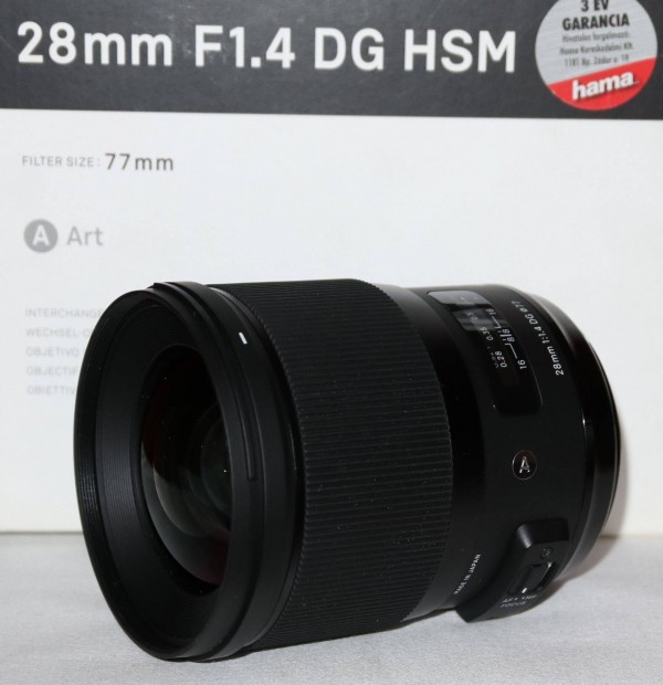 Nikon Sigma 28 mm 1.4 ART DG garancilis ( 28mm 1.4 )