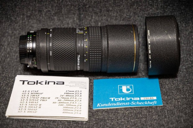 Nikon Tokina 80-200 f2.8 AT-X Pro + Tamron 2x konverter