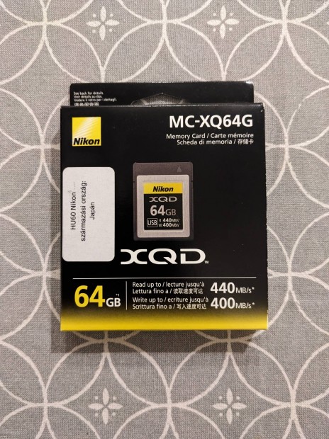 Nikon Xqd 64 GB memriakrtya