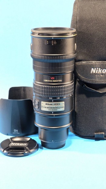 Nikon af-s nikkor 70-200mm f2.8 G VR objektv 70-200 