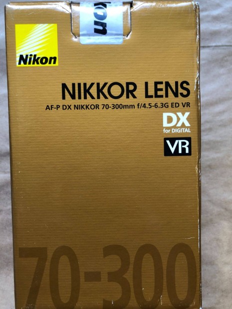 Nikon objektv - Nikon Lens AF-P DX Nikkor 70-300mm F4.5-6.3G ED VR