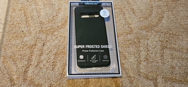 Nillkin Super Frosted tok fekete, Samsung Galaxy S10 j eredeti