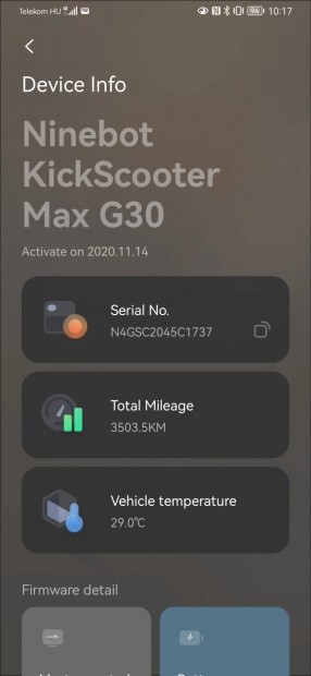 Ninebot G30 Max 65km gyári hatótáv