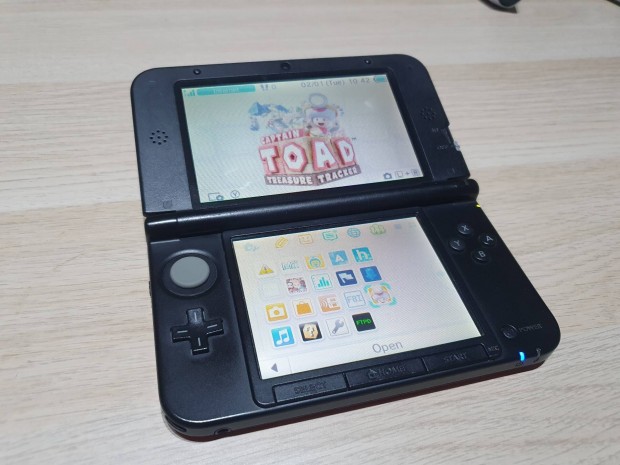 Nintendo 3DS XL Piros-fekete 64Gb Cfw