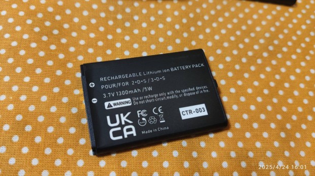 Nintendo 3DS akku eladó CTR-003