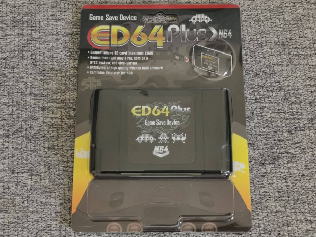 Nintendo 64 Everdrive kazetta + microsd krtya + 230 db N64 jtk
