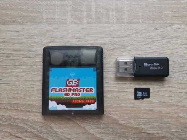 Nintendo Gameboy Everdrive + microsd + 500 játék + kártyaolvasó