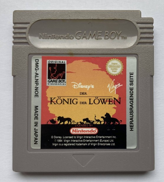 Nintendo Gameboy jtk - The Lion King