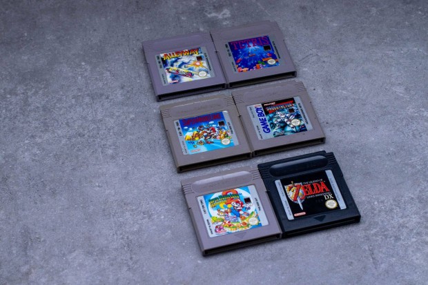Nintendo Gameboy játékok:, Probotector, Mario Land 1, Alleyway