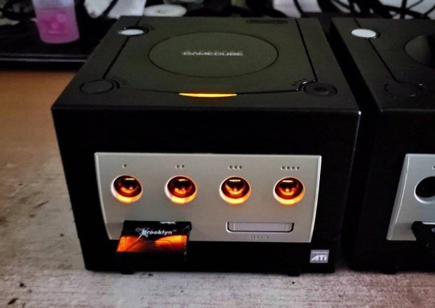 Nintendo Gamecube Picoboot 64GB (42db jtkkal) + LED mod