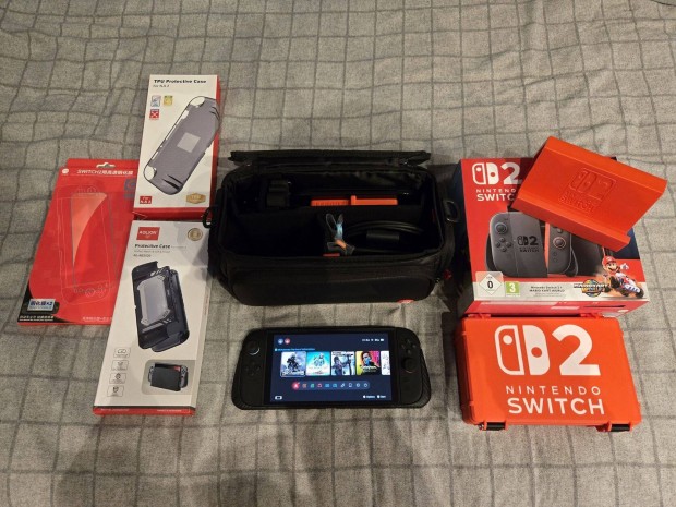 Nintendo Switch 2 Mega Bundle(83DB j�t�k+1TB Microsd Express)+egy�b!