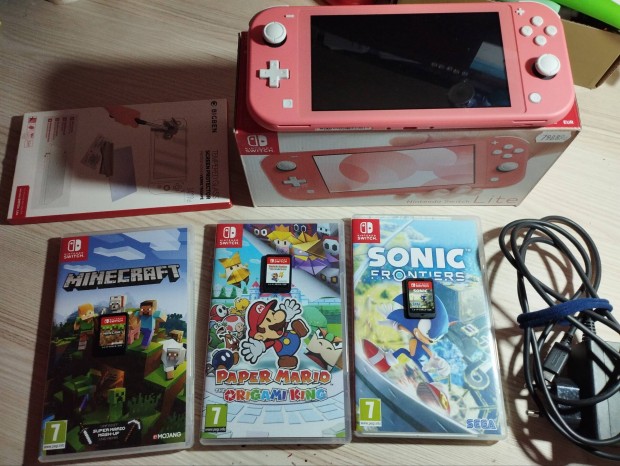 Nintendo Switch Lite 20 Jtkkal, Tkletes llapotban