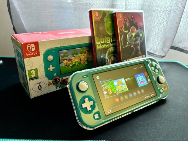 Nintendo Switch Lite Animal Crossing Edition +2 jtk (j llapot)