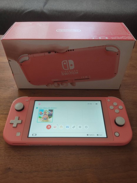Nintendo Switch Lite Coral Dobozban Csak 48000!