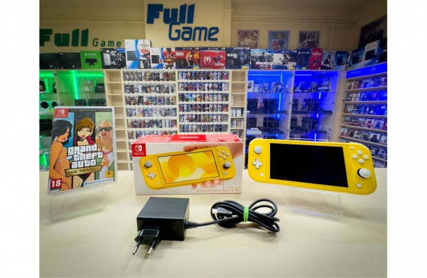 Nintendo Switch Lite + GTA Trilogy + Tok + SD krtya 3 h garancival