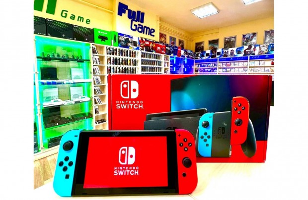 Nintendo Switch Neon kk-piros garancival, boltbl